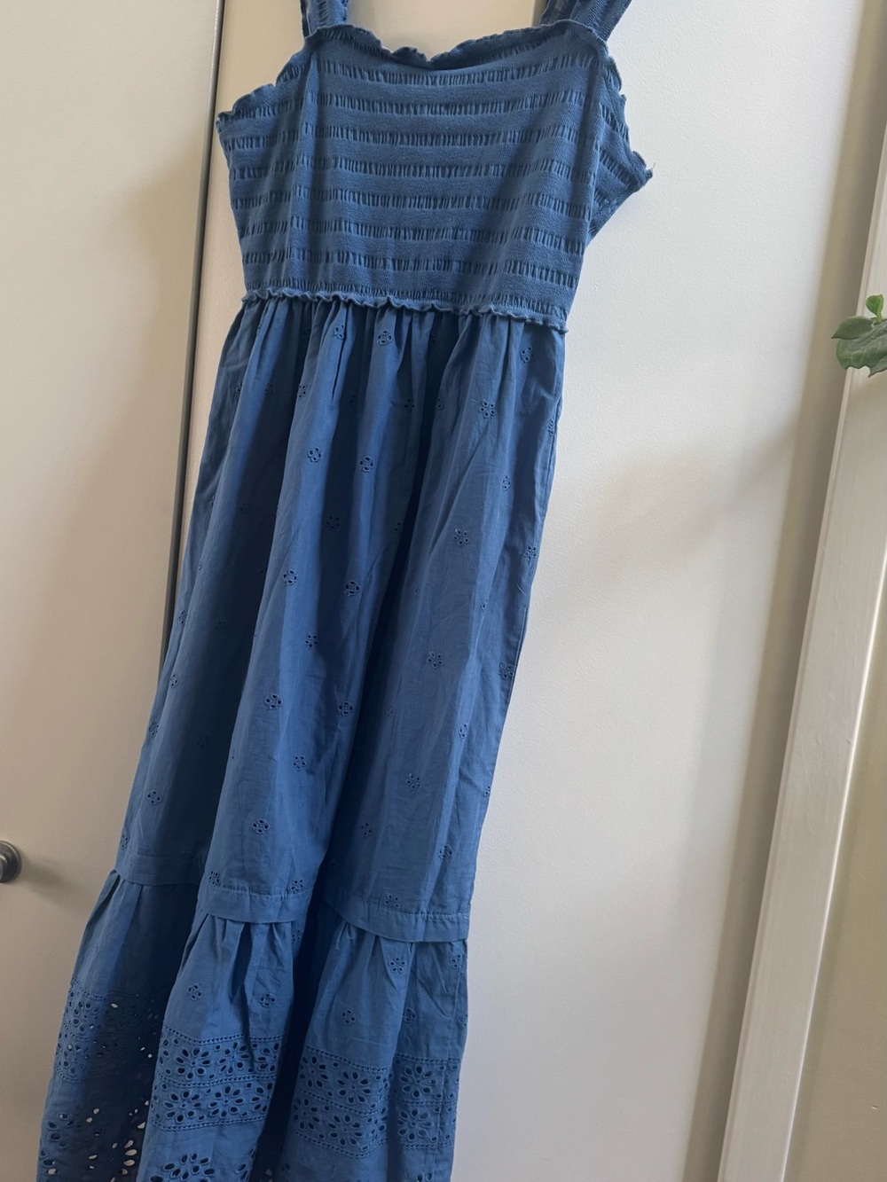 Betsey Johnson maxi eyelet dress